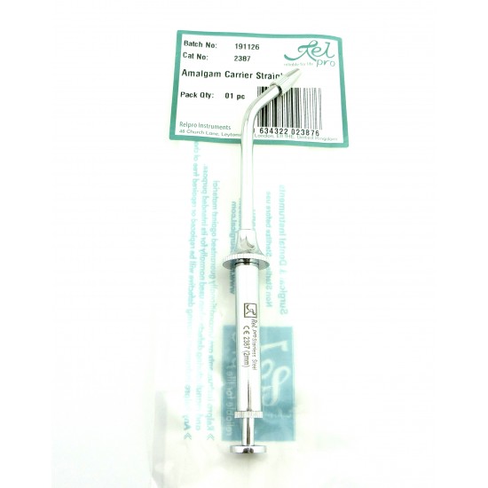 Dental Amalgam Carrier straight 30 degree Stainless Steel