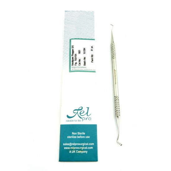 Dental Amalgam Plugger Double Ended Fig. 153/154 Stainless Steel