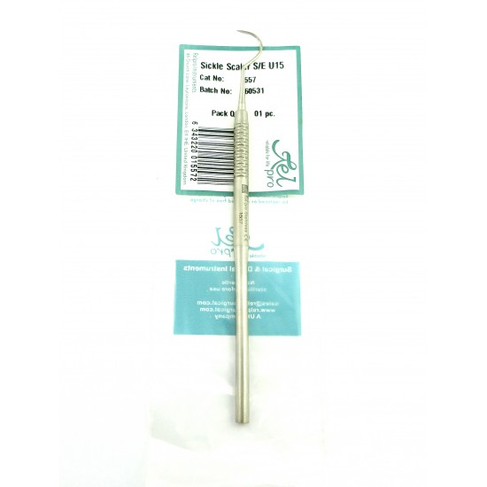 Dental Sickle Scaler Single Ended U15 Stainless Steel