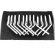 Dental Mouth Mirror No. 3 top plain surface Box of 12 Pieces