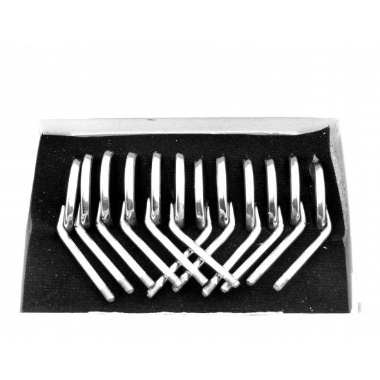 Dental Mouth Mirror No. 4 top plain surface Box of 12 Pieces