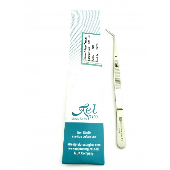 London College Locking Tweezer 15 cm