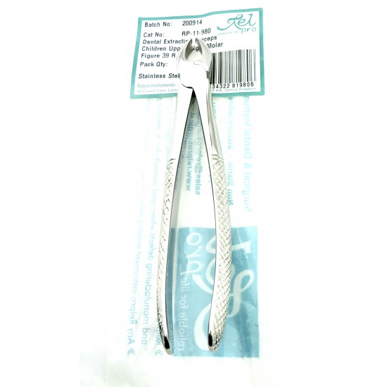 Dental Extracting Forceps Children Upper Right Molar Figure 39 R
